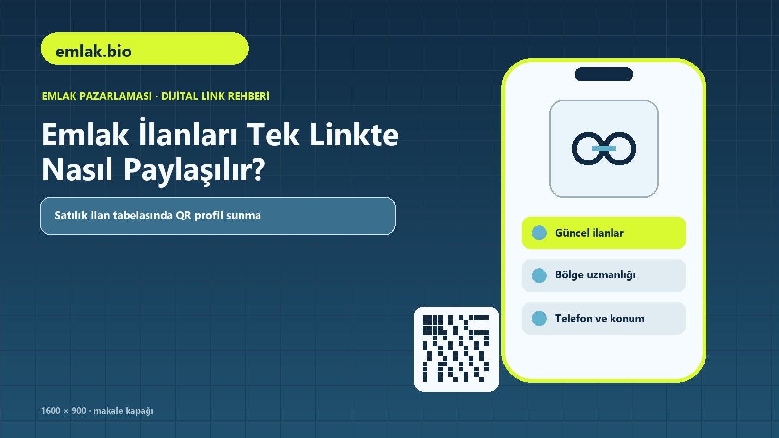 Emlak İlanları Tek Linkte Nasıl Paylaşılır konulu emlak.bio rehber kapağı